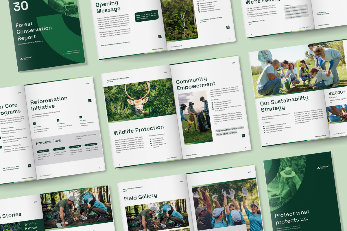 Sustainable Forest Protection Brochu, a Brochure Template by twinstd (Photo 6 of 6)