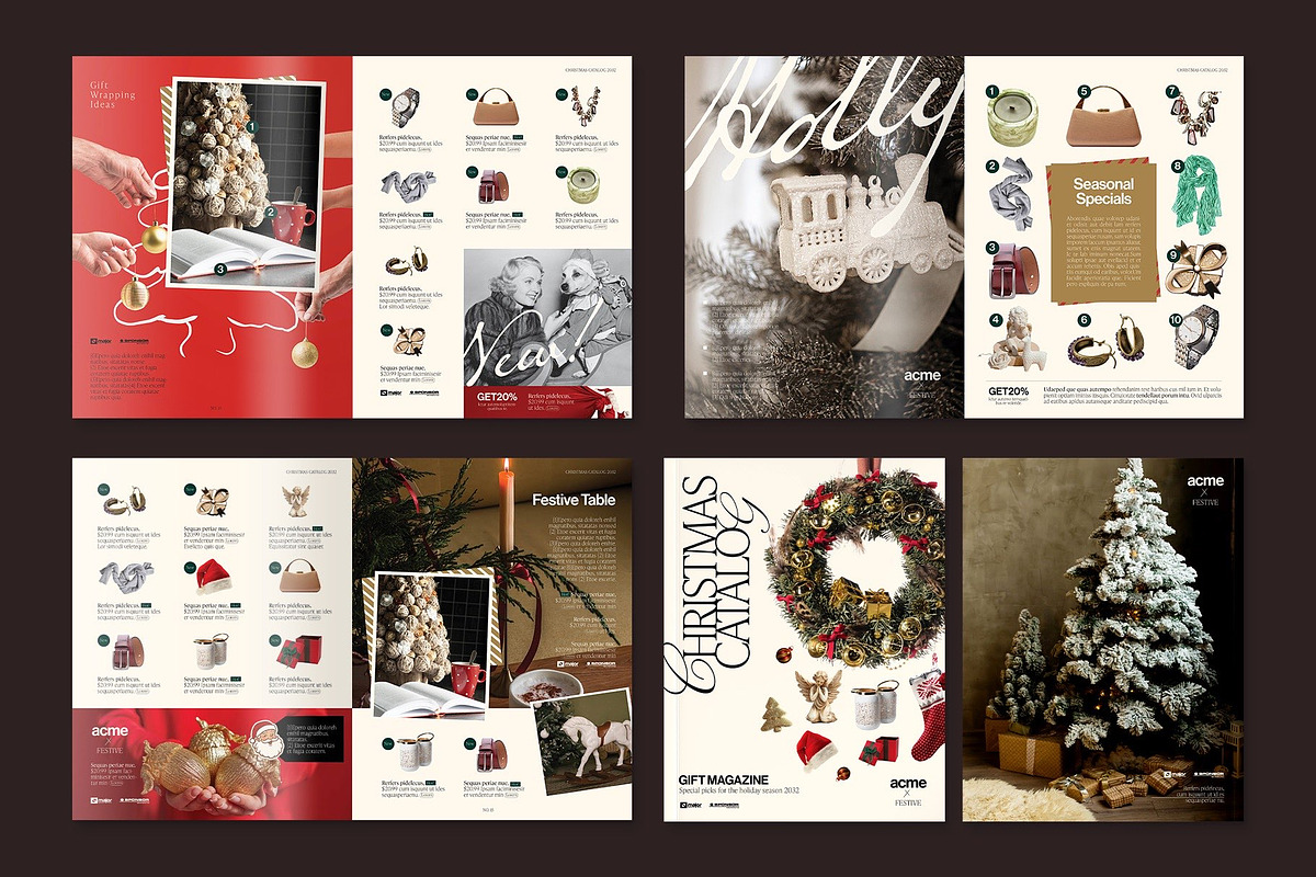 Christmas Catalog Magazine Template, a Magazine Template by BrandPacks (Photo 5 of 6)