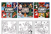 Funny Christmas Coloring Book, a Seasonal Illustration by Design Station (Thumbnail 2 of 3)