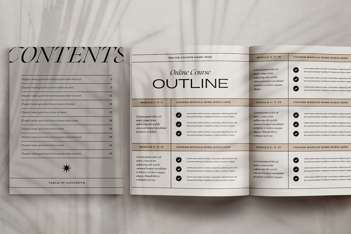 Aesthetic Workbook Template CANVA, a Brochure Template by Studio Loire (Photo 6 of 18)