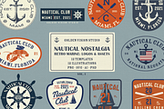 Vintage Nautical Logo Templates, a Branding & Logo Template by Golden Vision Studio (Thumbnail 1 of 8)