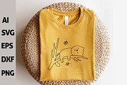 Funny Autumn Kawaii Cats Outline, an Animal Illustration by ARTify Illustrations (Thumbnail 7 of 7)
