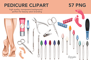 Pedicure Nail Salon Clipart, a Work Illustration by Serghei Caraulan (Thumbnail 2 of 4)