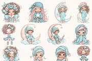 Watercolor Dreamy Fantasy Kids, a Person Illustration by BusyDaydesign (Thumbnail 2 of 9)