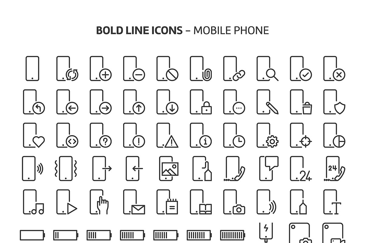 Bold Line Icons, an Outline Icon by Howcolour (Photo 130 of 151)