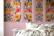 Wallpaper Bedroom Scene  Mockup, a Product Mockup by Nora Gad (Thumbnail 17 of 24)