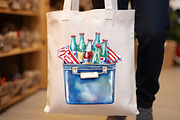 Watercolor Retro 4th of July Clipart, an Illustration by Rose Art (Thumbnail 4 of 7)
