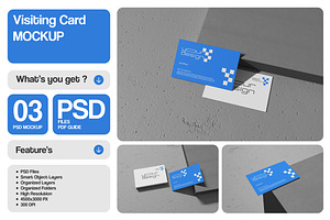 Visiting Card Mockup, a Product Mockup by Pixie Creative