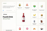 3D Food & Drink Icons, an Emoji Icon by River Visual (Thumbnail 1 of 5)