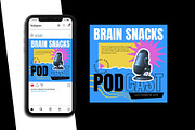 Podcast Instagram Post Template, a Social Media Template by Artnivora.Std (Thumbnail 2 of 5)