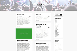 Kraj - Music Band WordPress Theme