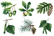 Watercolor trees., an Illustration by Vikeriya (Thumbnail 2 of 3)