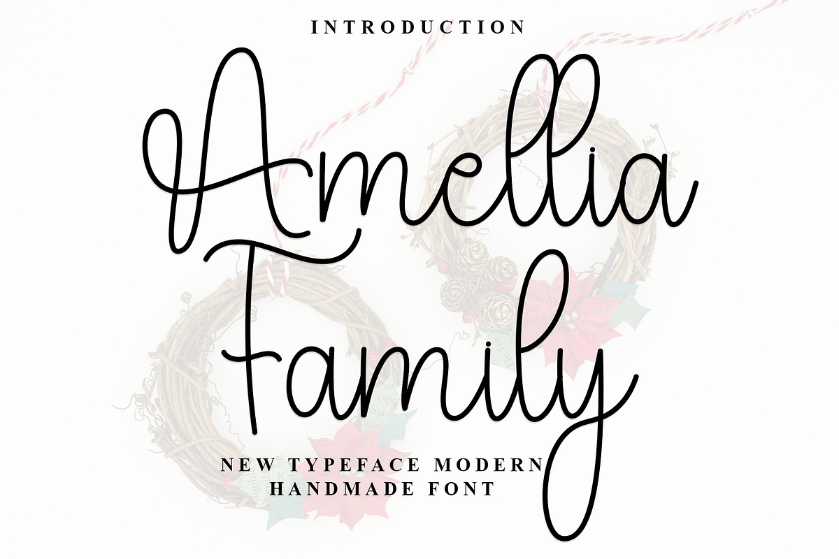 Amellia Family, a Handwritten Font by InermediaSTUDIO (Photo 1 of 8)