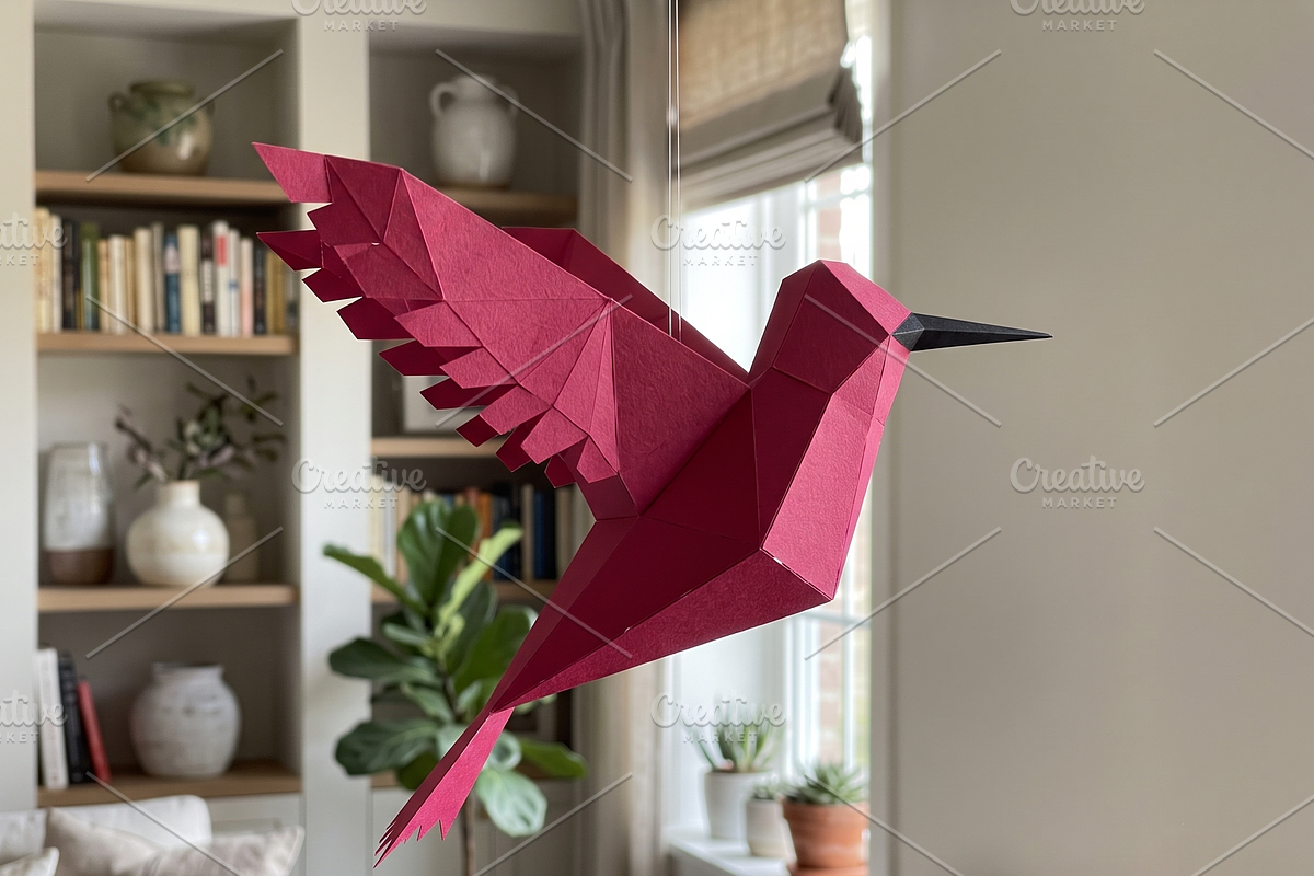 Hummingbird - 3d papercraft, a Card Template by PAPER amaze (Photo 3 of 3)