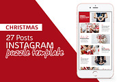 Christmas Instagram Puzzle Templates, a Social Media Template by illycreative (Thumbnail 1 of 6)