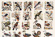 Australian Bird Clipart Folk Art PNG, an Animal Illustration by Daring Digies (Thumbnail 2 of 10)