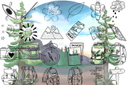 Camping Digital Stamps, a Graphic by Favorites_Art (Thumbnail 9 of 16)