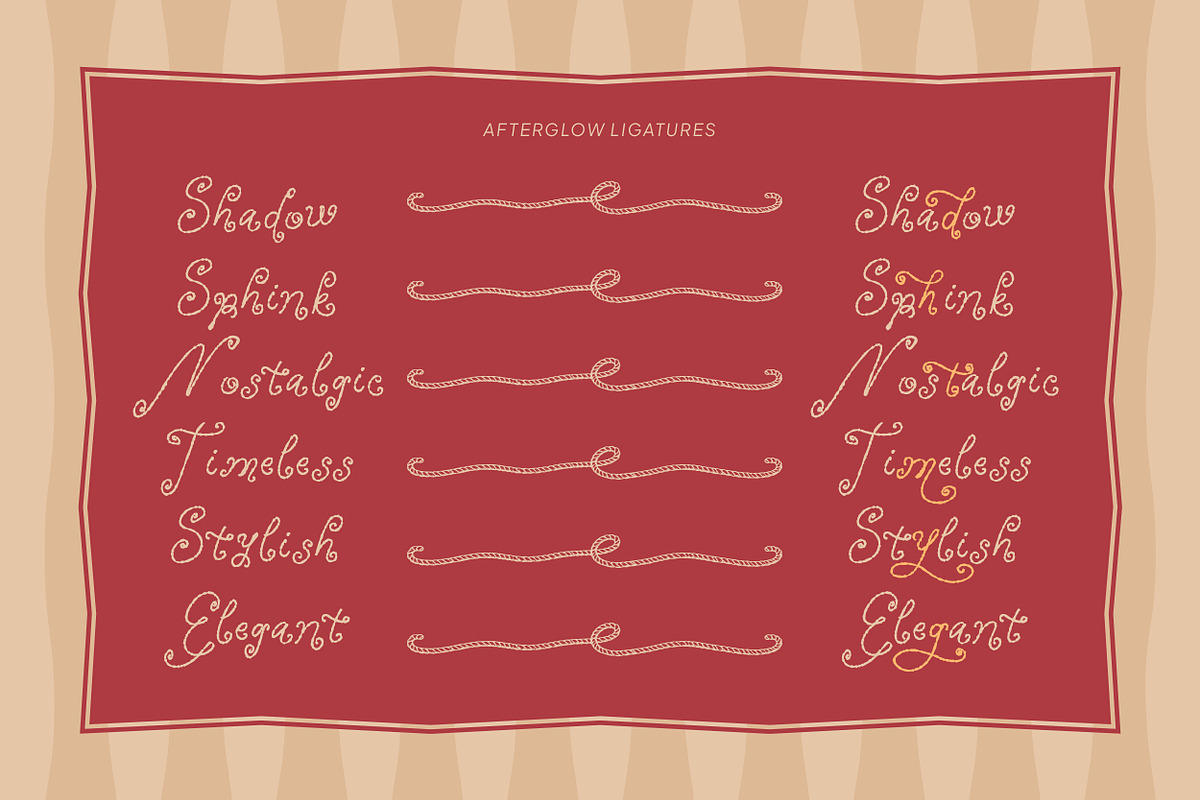 Afterglow – Duo Whimsical Font, a Handwritten Font by Mahesans Co (Photo 9 of 10)