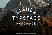 Handmade Sigher Typeface, a Font by Megflags (Thumbnail 1 of 7)