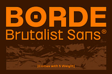 Borde - Brutalist Sans