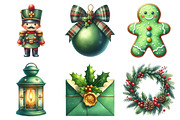 Green Christmas Sublimation Clipart, an Illustration by Daily.Designs (Thumbnail 3 of 5)