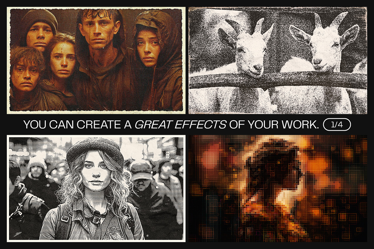 12 Photo Effect Templates, a Layer Style Add-On by iDoodle Studio (Photo 3 of 6)