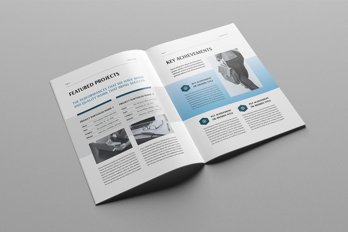 Company Profile Template, a Brochure Template by Leaflove (Photo 7 of 10)