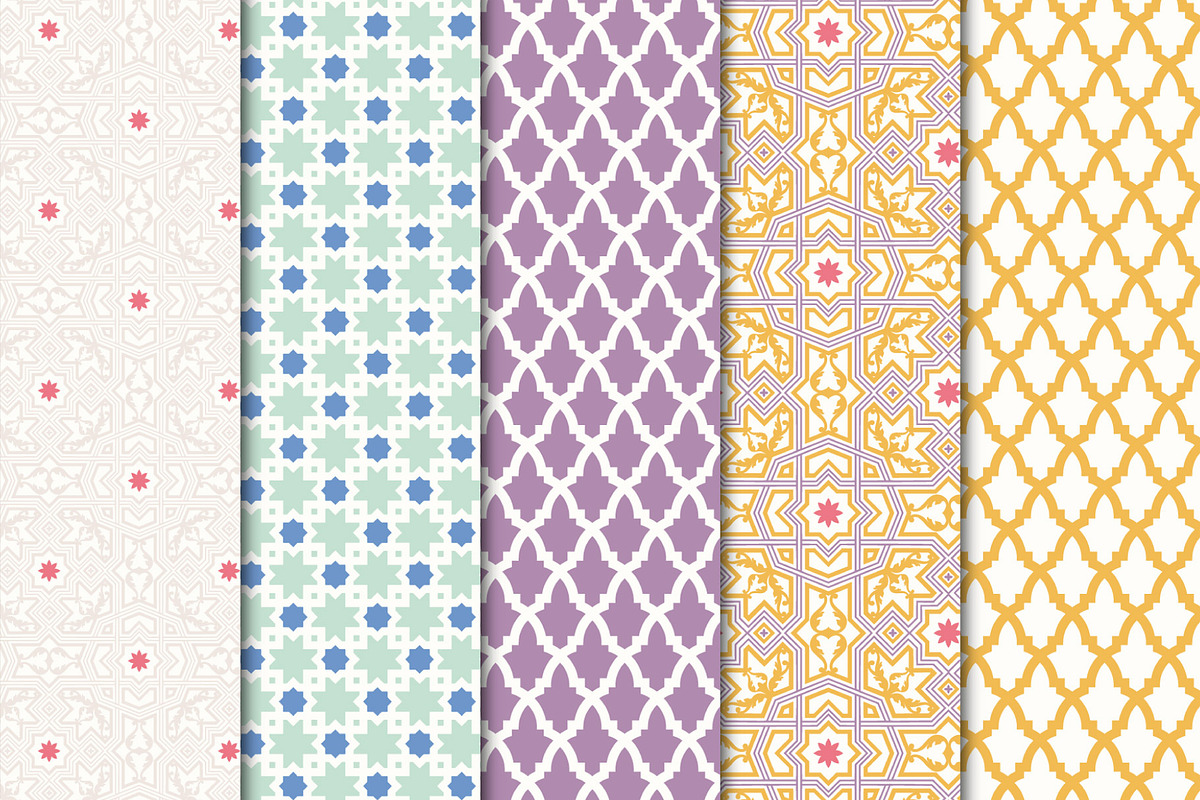 Digital Paper Arabesque Set 01 preview 3