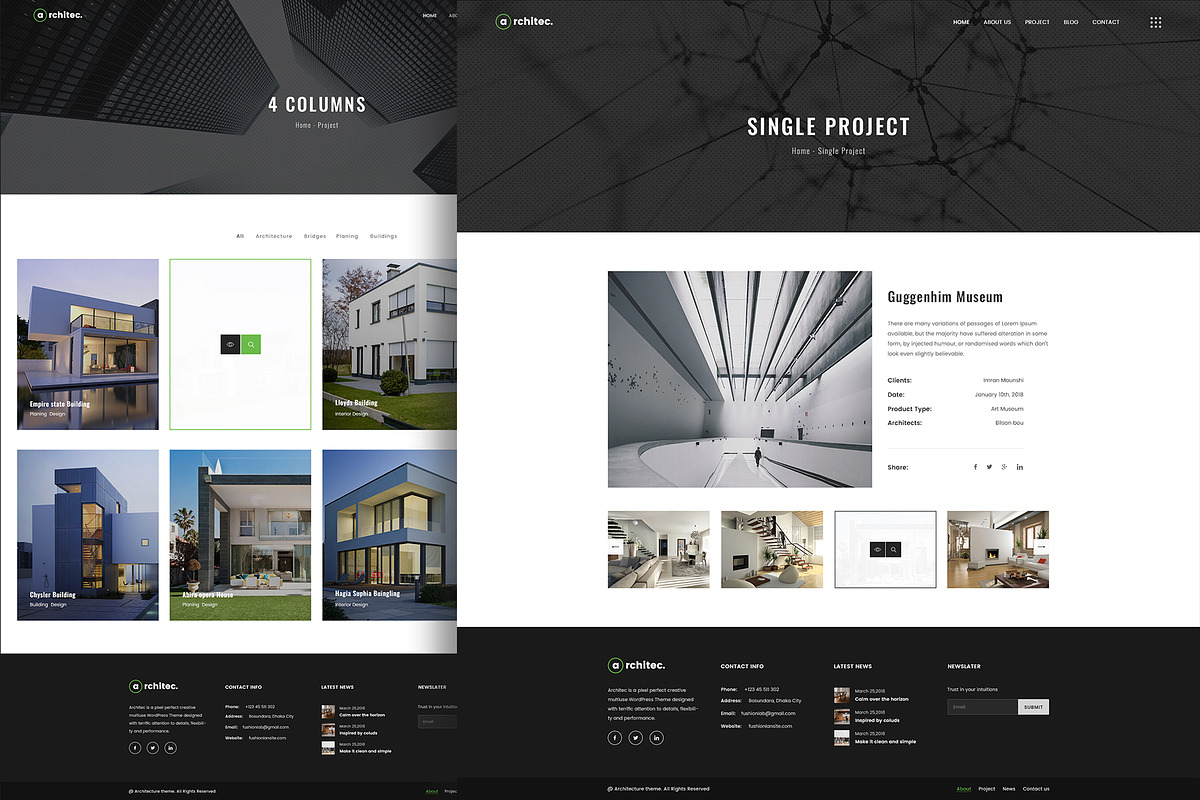 Architecture PSD Template, a Templates & Theme by fusionlab (Photo 5 of 7)