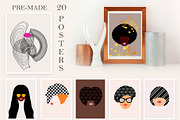 Personalised female portrait creator, a Person Illustration by ArtOLB (Thumbnail 2 of 9)