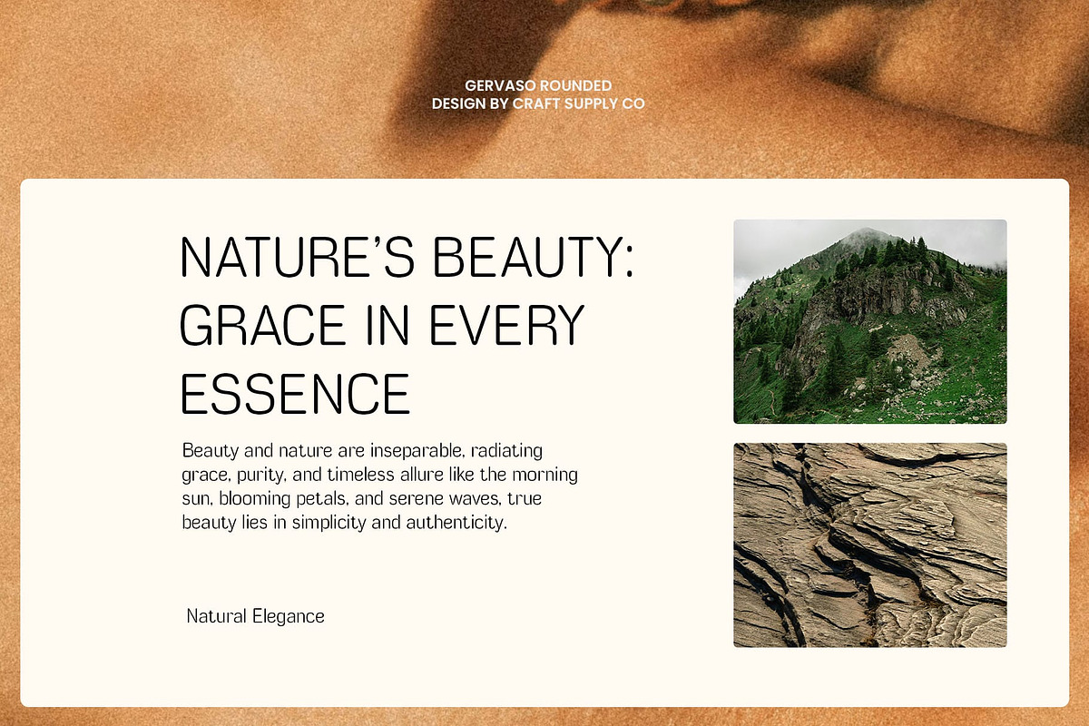 Gervaso Rounded, a Sans Serif Font by Craft Supply Co. (Photo 7 of 8)