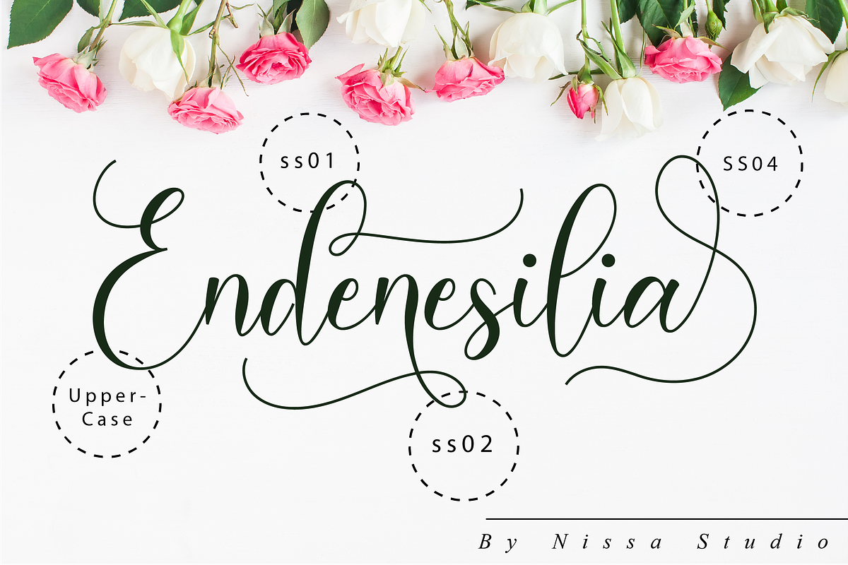 Endenesilia Script, a Script Font by Nissa Studio (Photo 11 of 12)