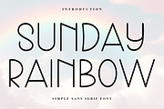 Sunday Rainbow, a Sans Serif Font by FreshTypeINK (Thumbnail 1 of 7)
