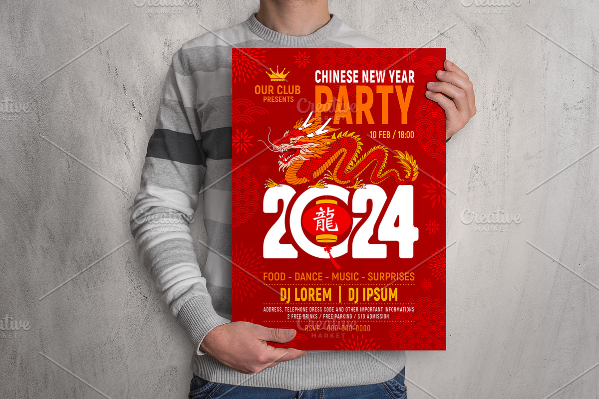 Chinese New Year Poster / Flyer, a Poster Template by Vector beauty (Photo 2 of 3)
