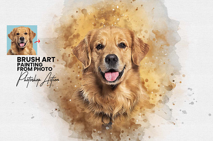 Brush Art Photoshop Action, an Action Add-On by MRI STUDIO