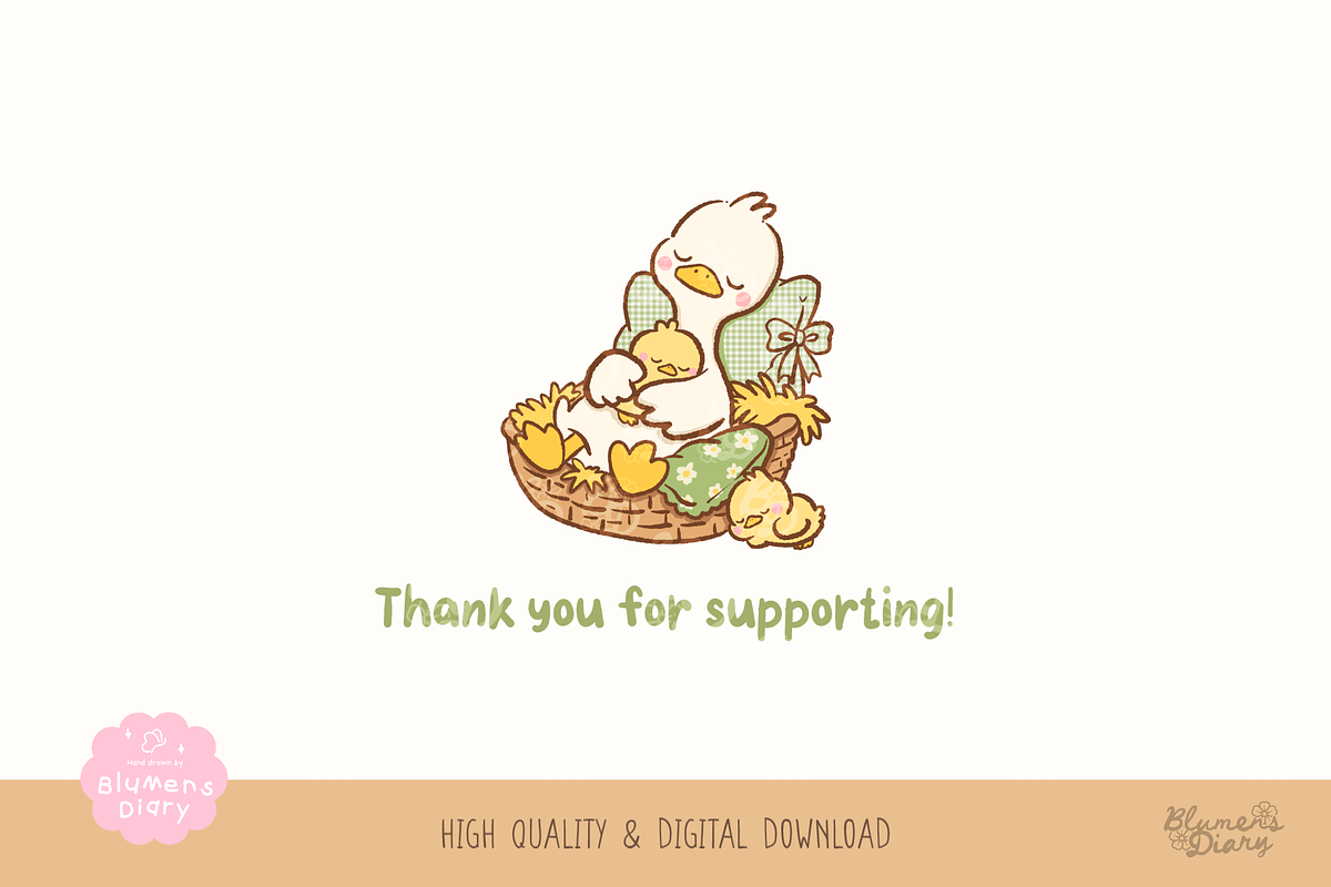 Farmer's Market Goose Clipart, an Animal Illustration by Blumensdiary (Photo 6 of 6)