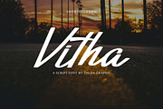 Vitha Script Font, a Script Font by Zelda Graphic (Thumbnail 1 of 4)