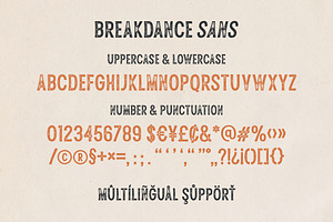 Breakdance Vintage Font