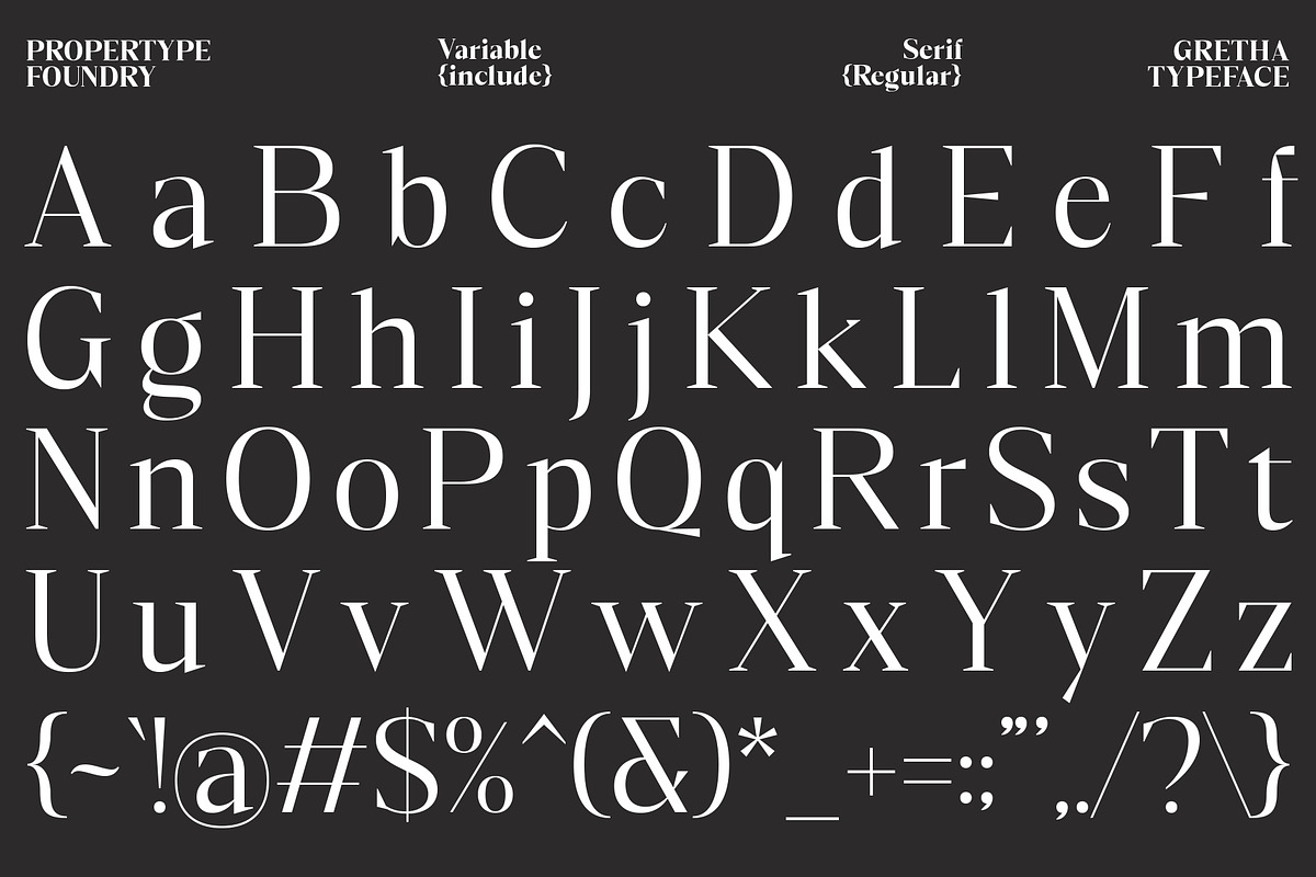 GrethaSerif, a Serif Font by Propertype (Photo 14 of 14)