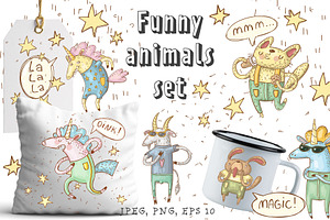 Funny Animals Set