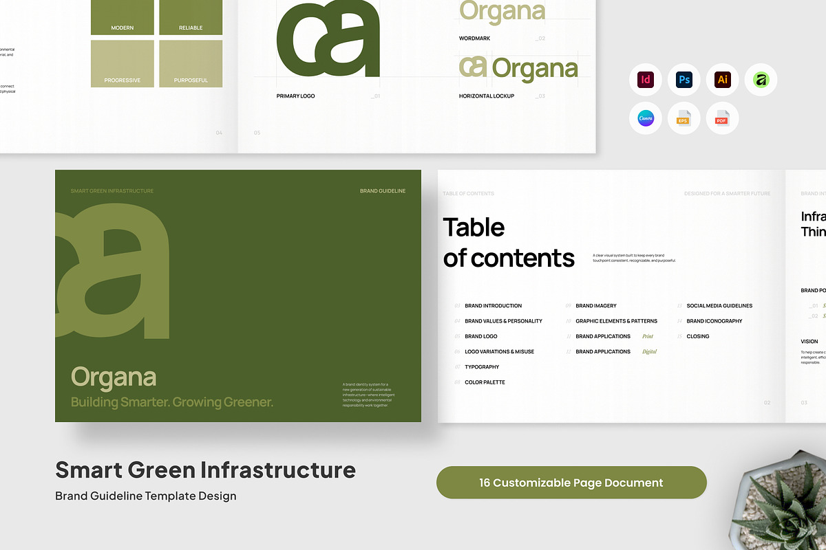 Smart Green Infrastructure Guideline, a Branding & Logo Template by trabaskriya (Photo 1 of 7)