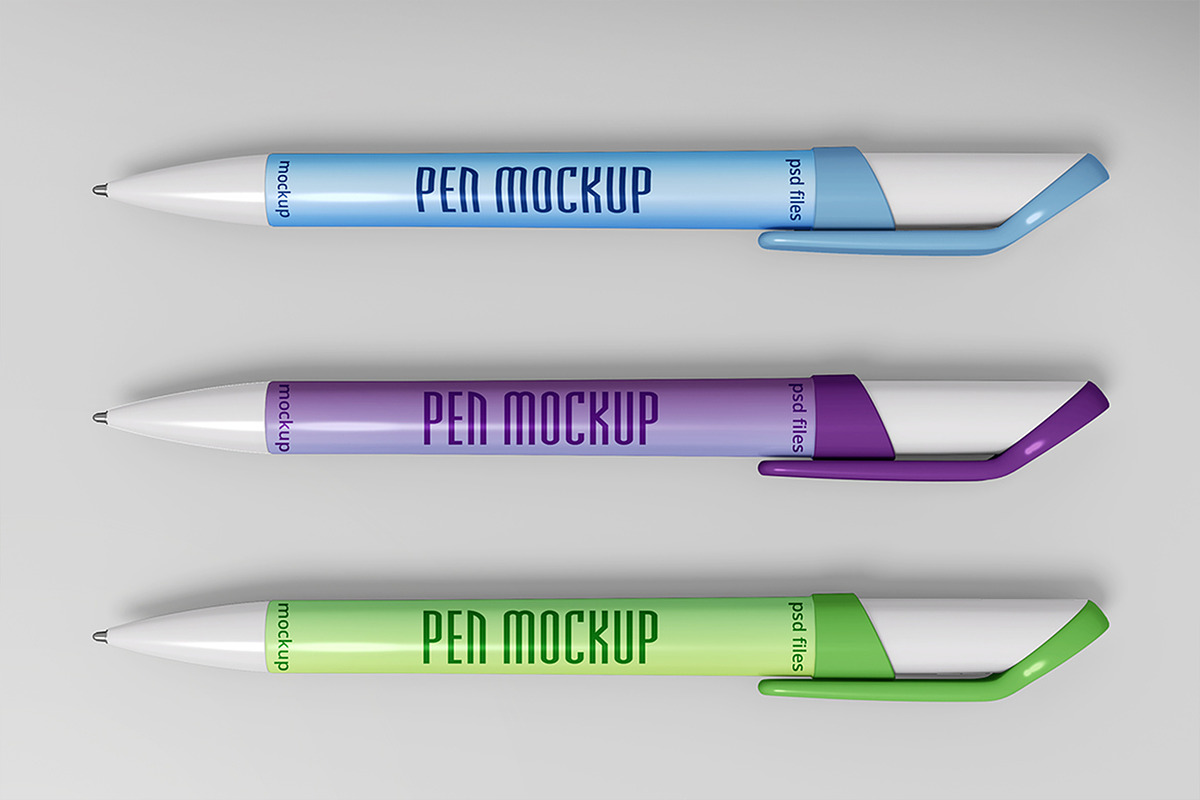Pen Mockup, a Pens & Pencil Mockup by Mockupnine (Photo 3 of 4)