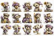 Whimsical Summer Teddy Bear Clipart, an Illustration by Craft Nest (Thumbnail 6 of 6)