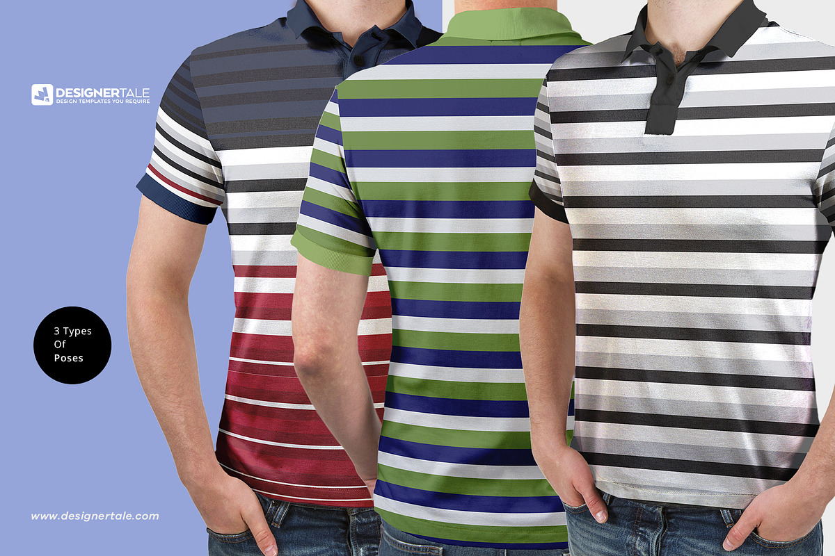 Polo T Shirt Mockup, a Shirt Mockup by Designertale (Photo 2 of 5)