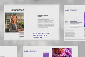 Purple Business Brochure Template