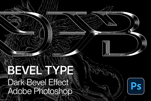 DARK BEVEL TYPE EFFECT PSD