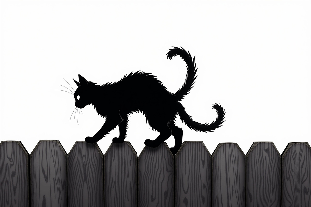 Elegant Cat  Silhouette Bundle, an Object Graphic by hafijul (Photo 6 of 11)