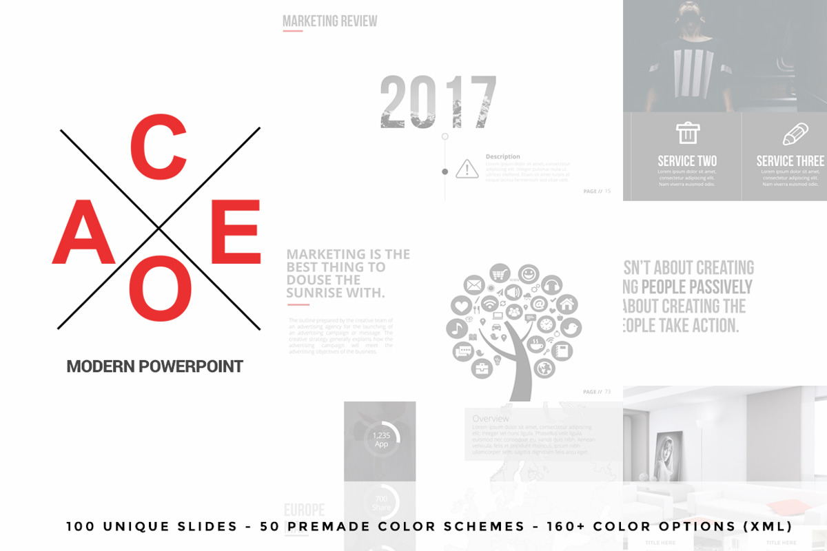Aceo Modern Powerpoint, a Presentation Template by Flyer King (Photo 1 of 2)