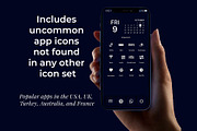 300 Dark Navy Minimal iOS Icon Pack, an Icon by A Good Design Studio (Thumbnail 2 of 5)
