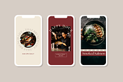 Restaurant Instagram Kit | Canva, a Social Media Template by Rose & Co. (Thumbnail 5 of 9)